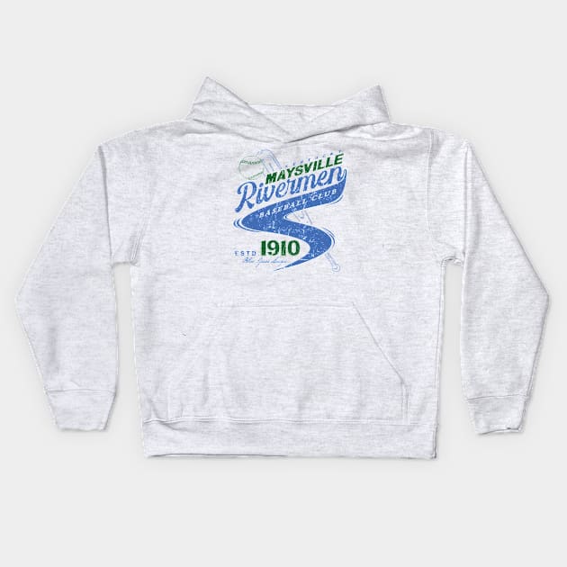 Maysville Rivermen Kids Hoodie by MindsparkCreative